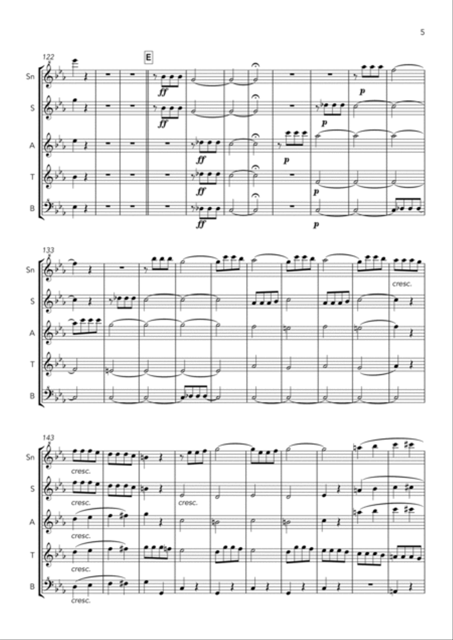 Symphony No. 5 in C Minor - Op. 67 - 1st Movement - Allegro com brio Chamber Music scores gallery preview page 5