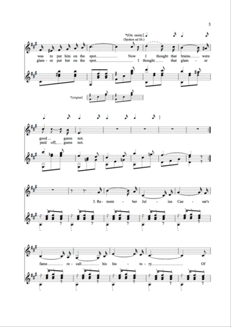 Solomon Song Piano, Vocal, Guitar scores gallery preview page 3