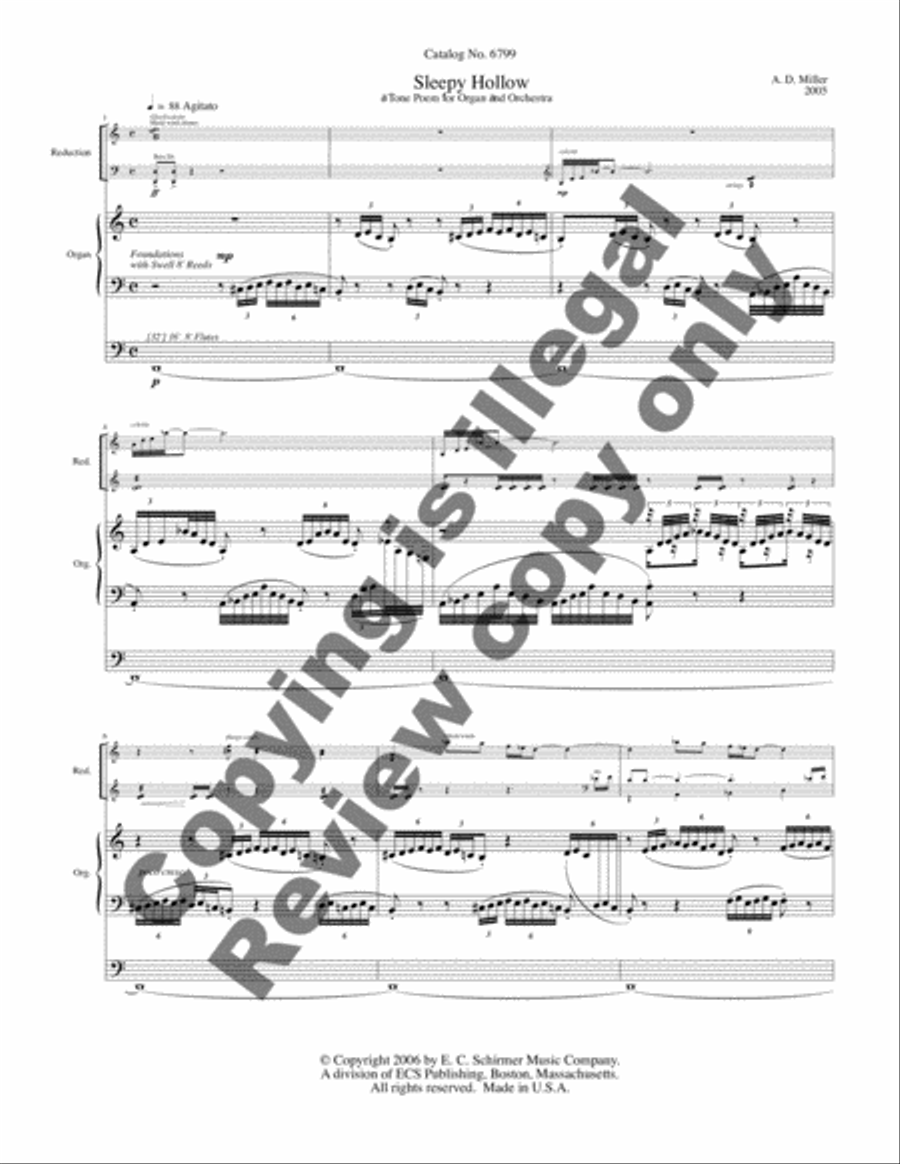Sleepy Hollow (Rehearsal Score) Full Orchestra scores gallery preview page 8