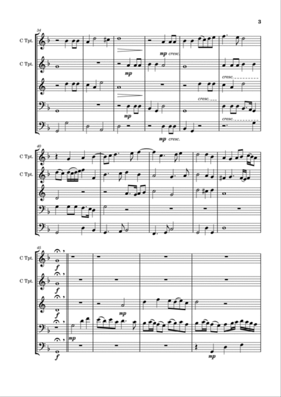 Benedetto Re Canzone a 4 Benedetto Re Canzone a 4 Horn scores gallery preview page 3