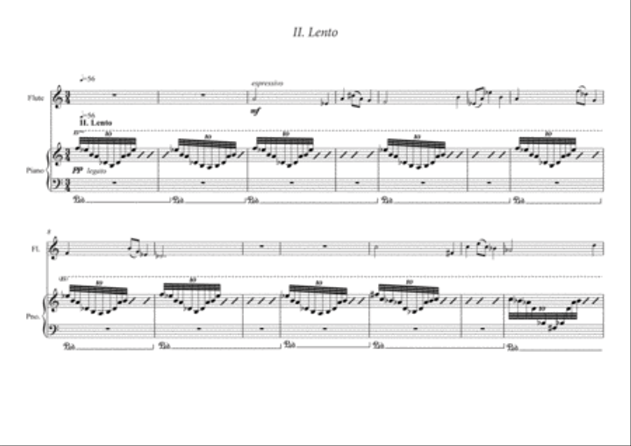 Sonatine for Flute and Piano Flute Solo scores gallery preview page 6