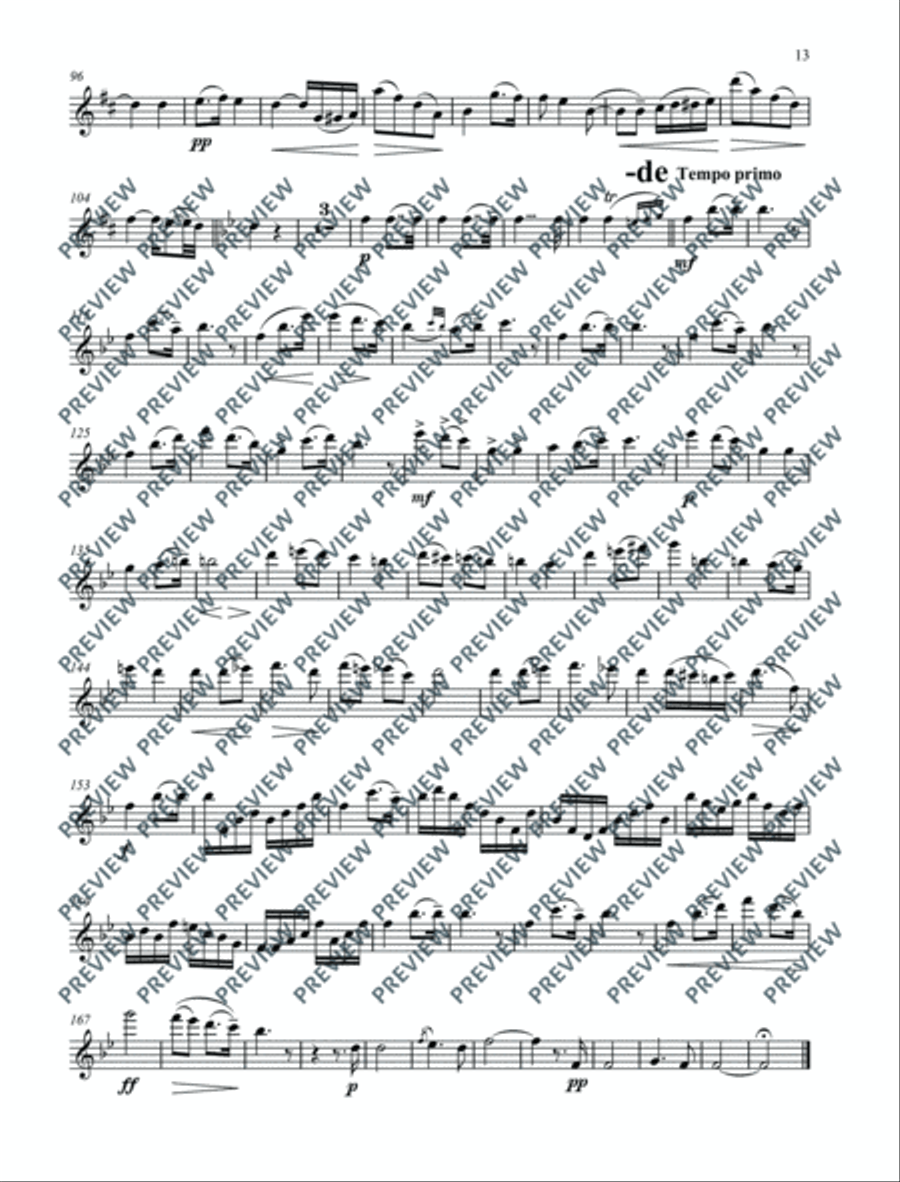Classical Highlights for Flute Flute Solo scores gallery preview page 14