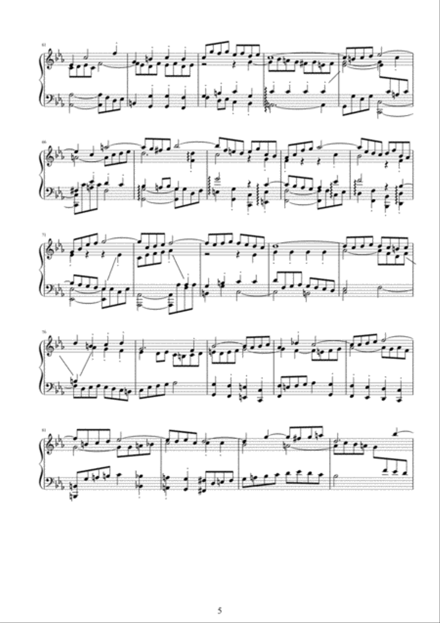 Fantasia and Fugue in C minor BWV 537 Piano Solo scores gallery preview page 5