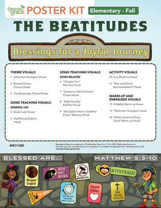 The Beatitudes Elementary Curriculum-Fall Poster Kit