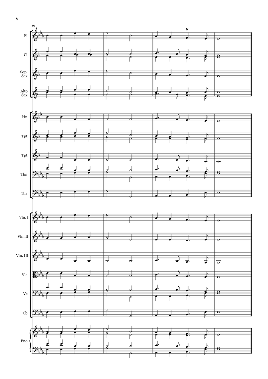 Onward, Christian Soldiers - for Beginner Orchestra. Chamber Music scores gallery preview page 6