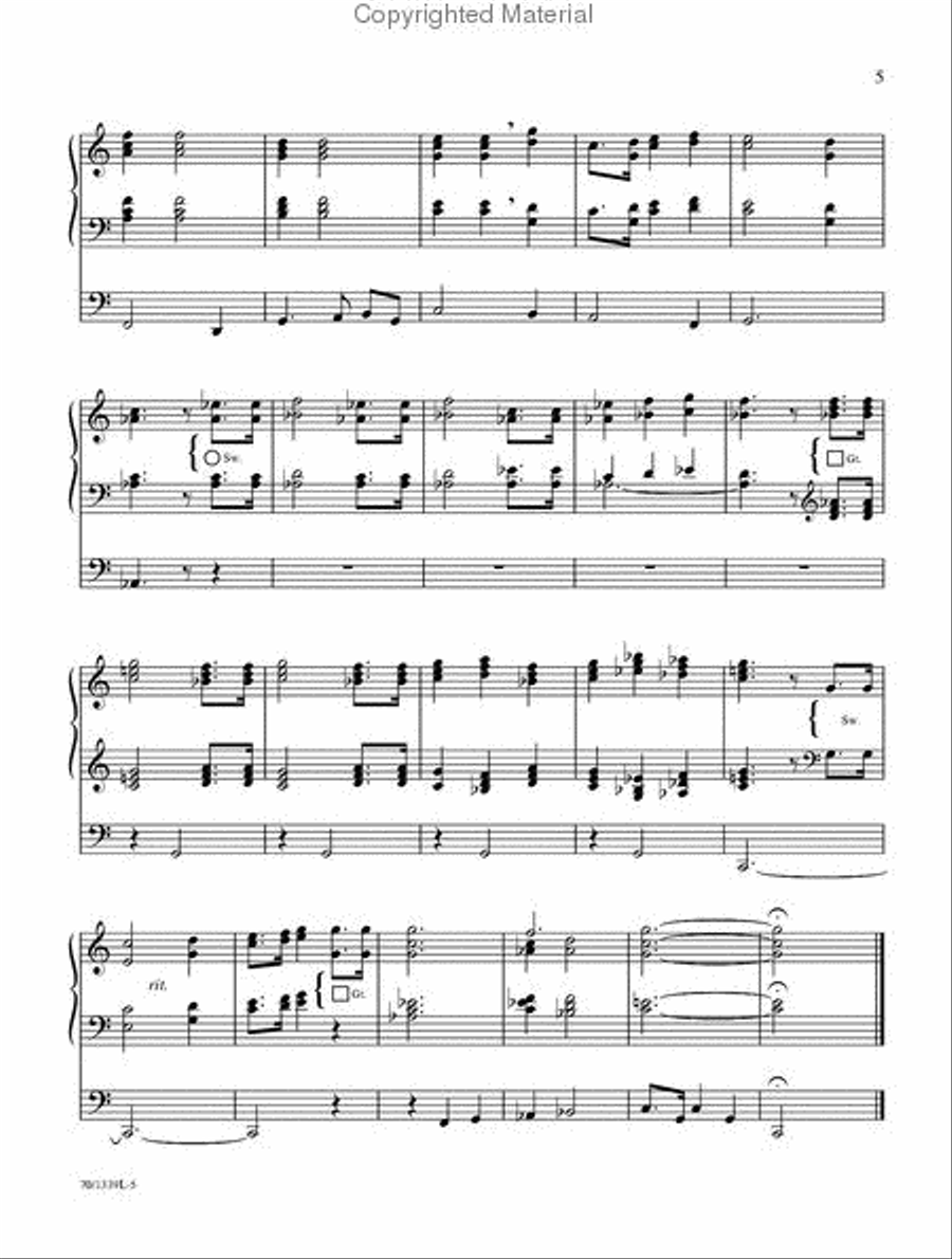 Pedals and Pipes for Preludes and Praise Organ Solo scores gallery preview page 4
