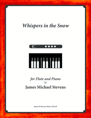 Book cover for Whispers in the Snow - Flute & Piano