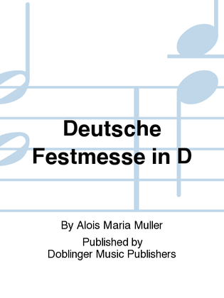 Book cover for Deutsche Festmesse in D
