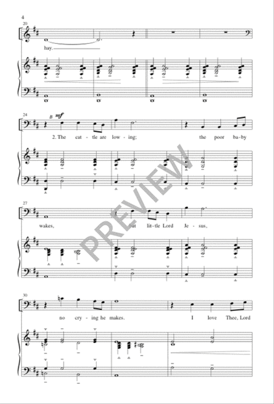 Away in a Manger Away in a Manger 3-Part scores gallery preview page 5