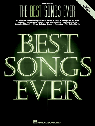Book cover for The Best Songs Ever - 6th Edition