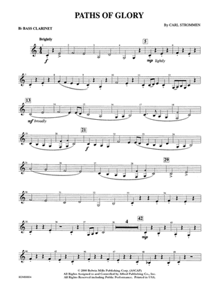 Paths of Glory: B-flat Bass Clarinet