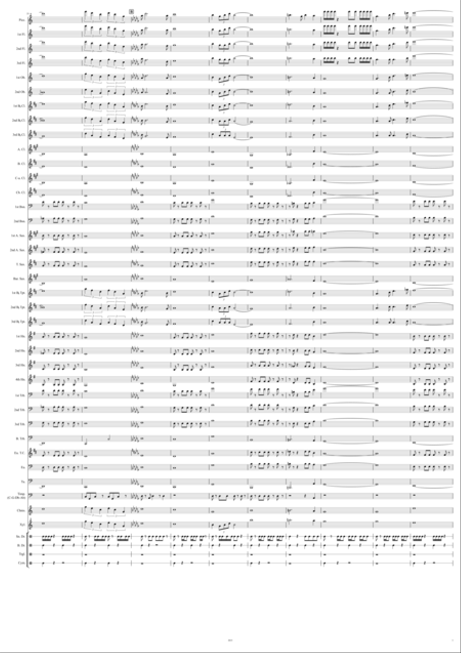 The Journey to the Outer Regions Concert Band scores gallery preview page 3