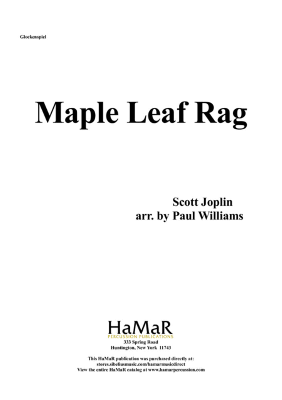 Maple Leaf Rag Glockenspiel scores gallery preview page 1