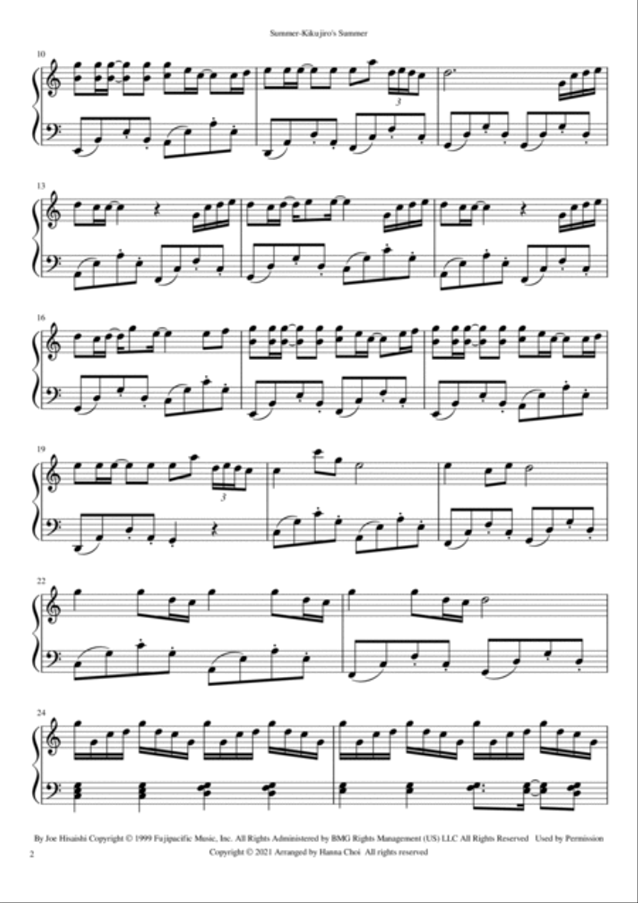 Summer Piano Solo scores gallery preview page 2