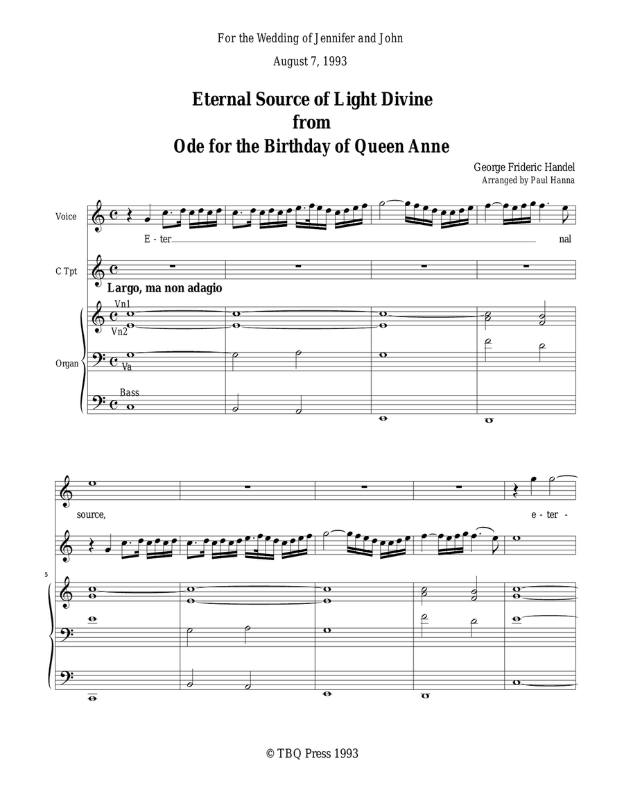 Eternal Source of Light Divine Small Ensemble scores gallery preview page 3