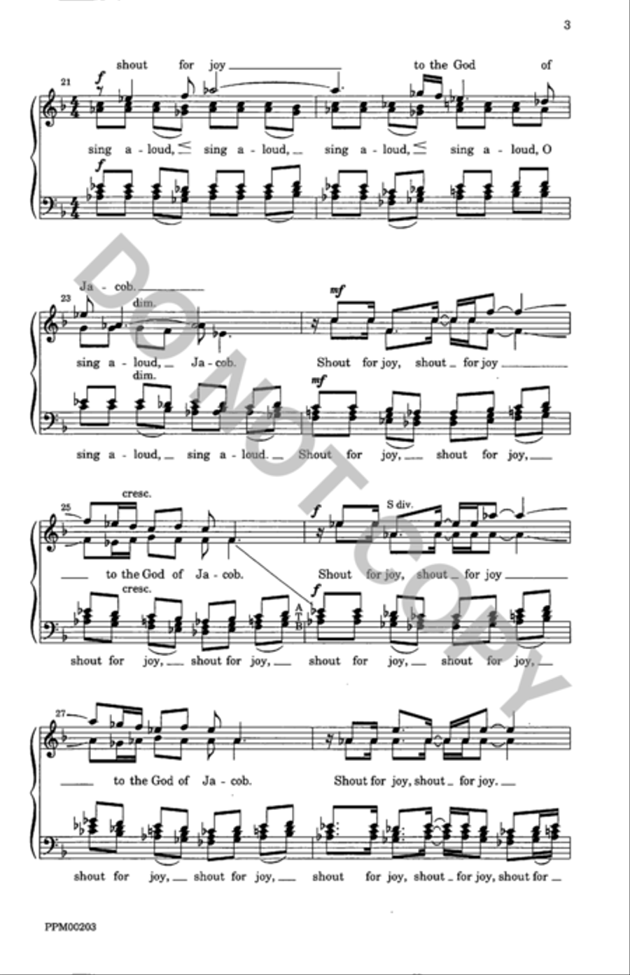 Sing Aloud and Shout for Joy A Cappella scores gallery preview page 4