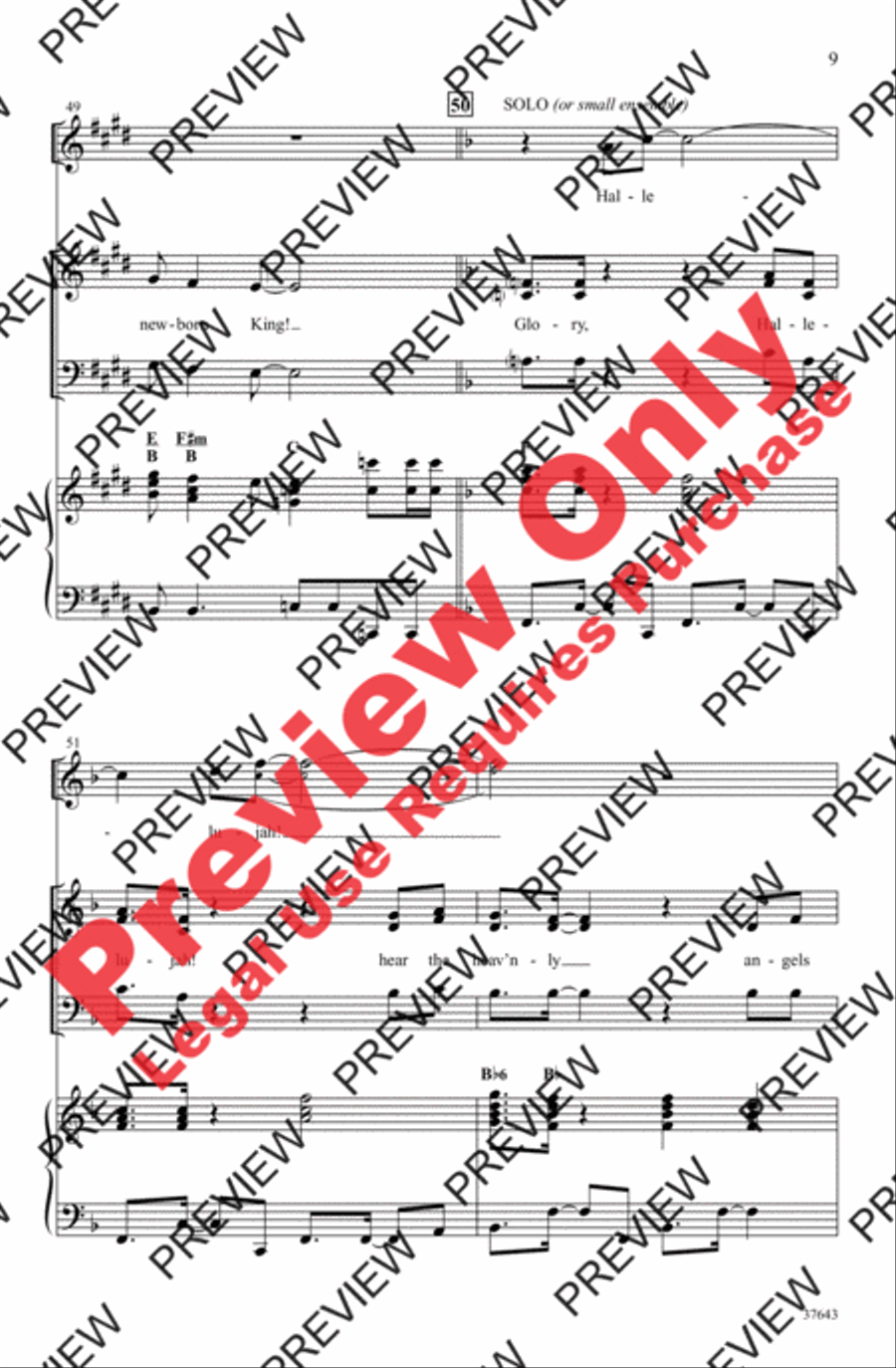 Christmas Glory Hallelujah 3-Part scores gallery preview page 20