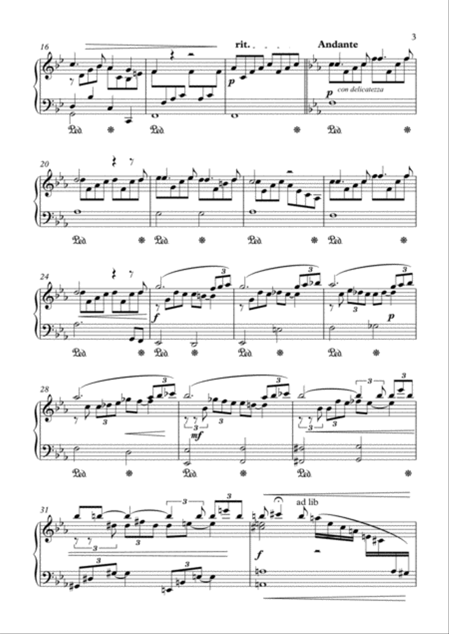 Romance No 2 For Piano Romance No 2 For Piano Piano Solo scores gallery preview page 3