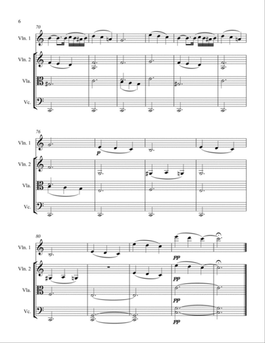 Album Leaf String Quartet scores gallery preview page 6