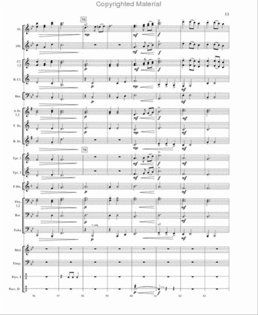 Flight From the Hills Concert Band scores gallery preview page 10