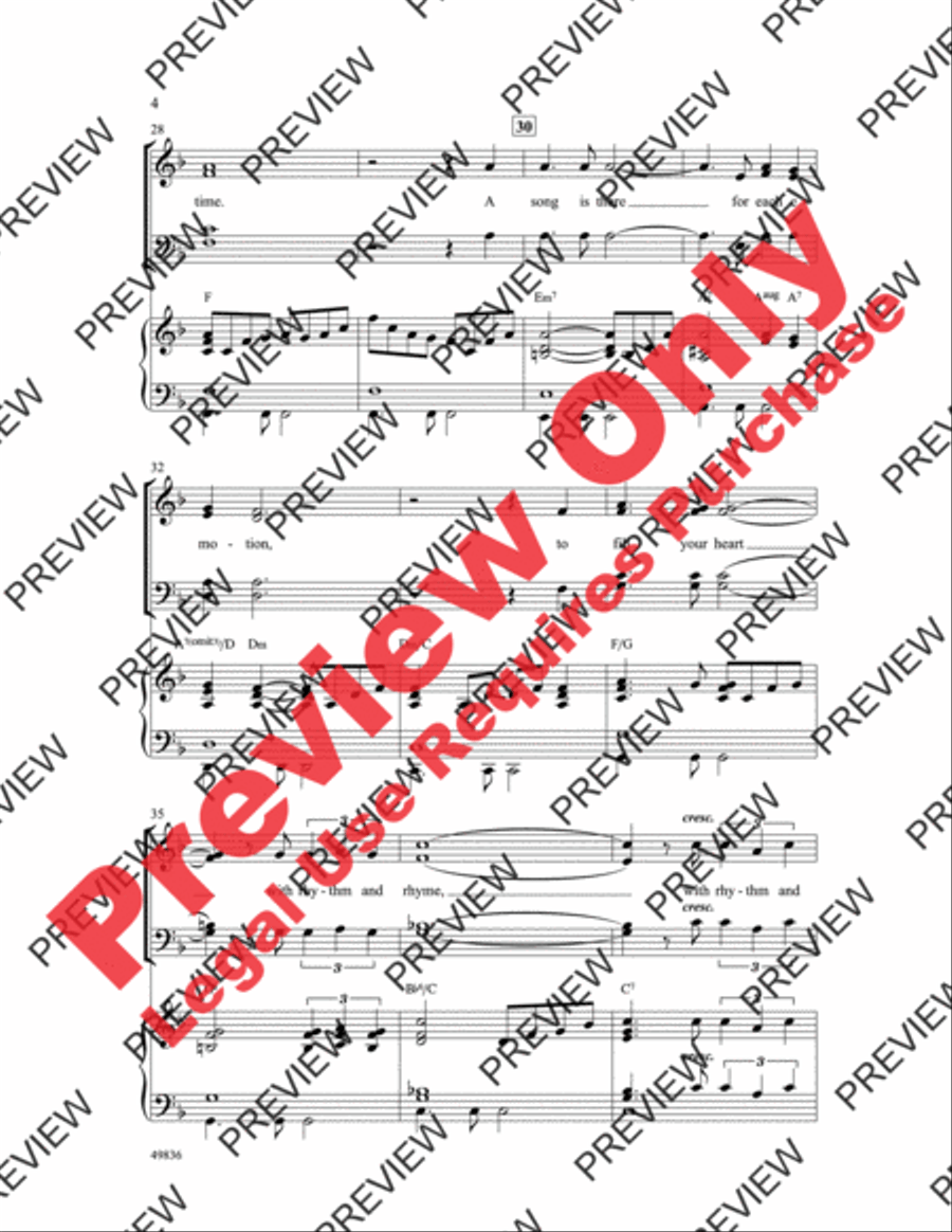 When Words Are Not Enough 4-Part scores gallery preview page 5