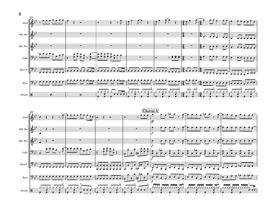 Does Your Mother Know Steel Drum Band scores gallery preview page 2