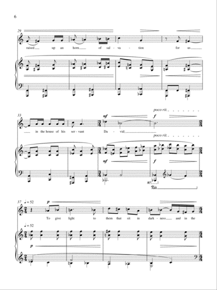 And It Came to Pass: Canticle for Countertenor and Piano on Passages from the Gospel of Luke Voice Solo scores gallery preview page 6