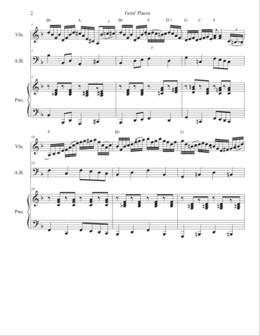 Goin' Places Violin scores gallery preview page 4