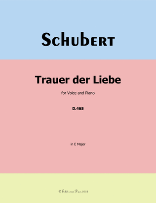 Trauer der Liebe, by Schubert, in A flat Major