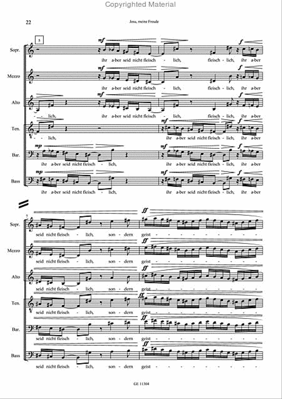 Jesu, meine Freude Choir scores gallery preview page 9