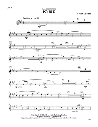 Kyrie: Oboe