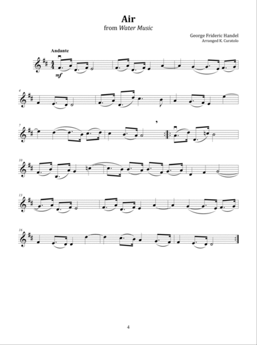 Wedding Music for Solo Violin Violin Solo scores gallery preview page 5
