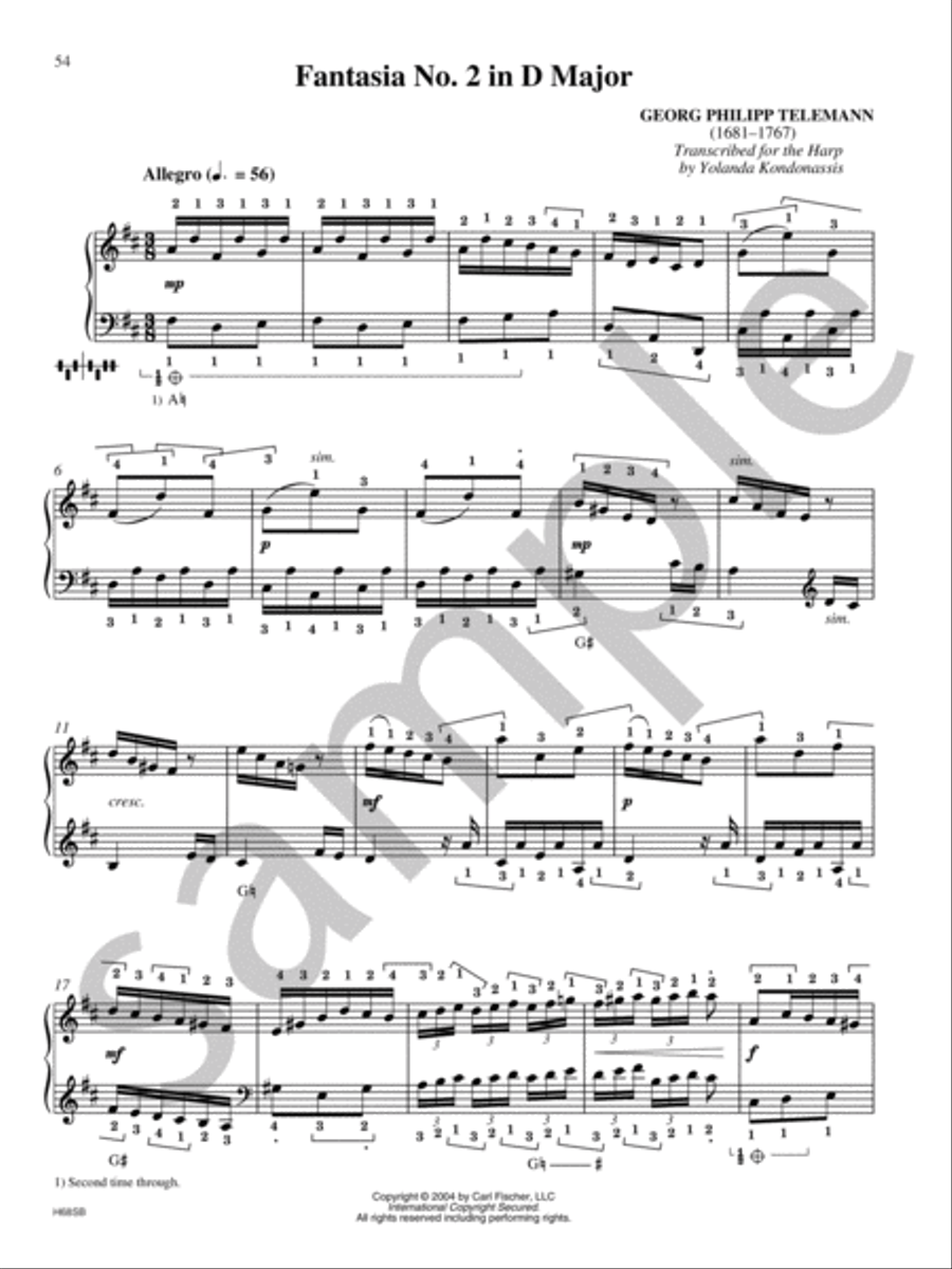 The Yolanda Kondonassis Collection Harp scores gallery preview page 12