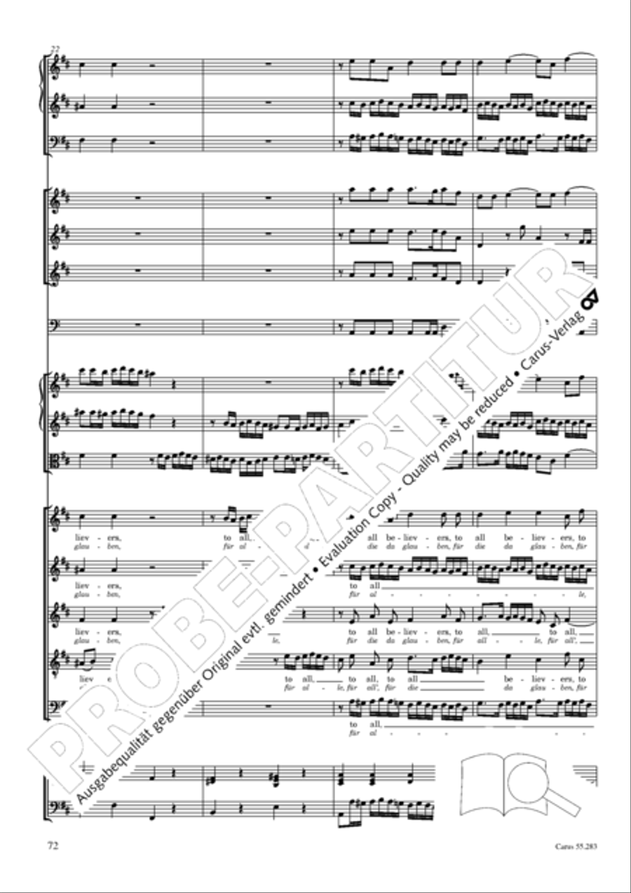 Te Deum for the Victory of Dettingen SSATB scores gallery preview page 89