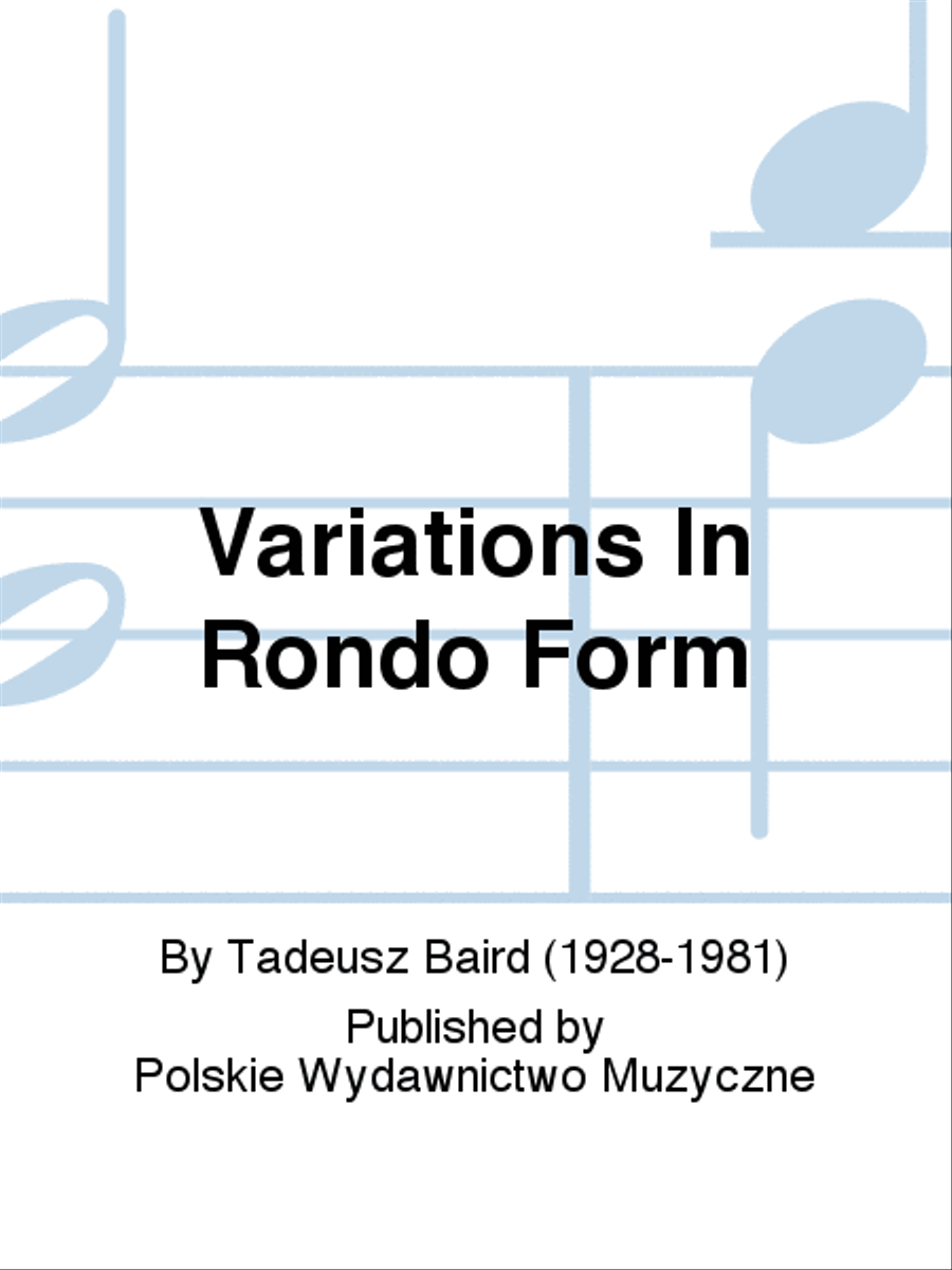 Variations In Rondo Form String Quartet scores gallery preview page 1