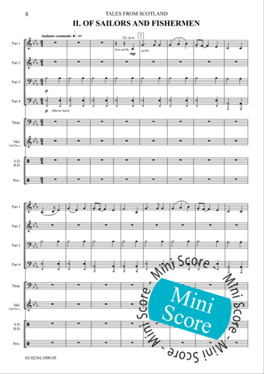 Tales from Scotland Tales from Scotland Fanfare Band scores gallery preview page 14