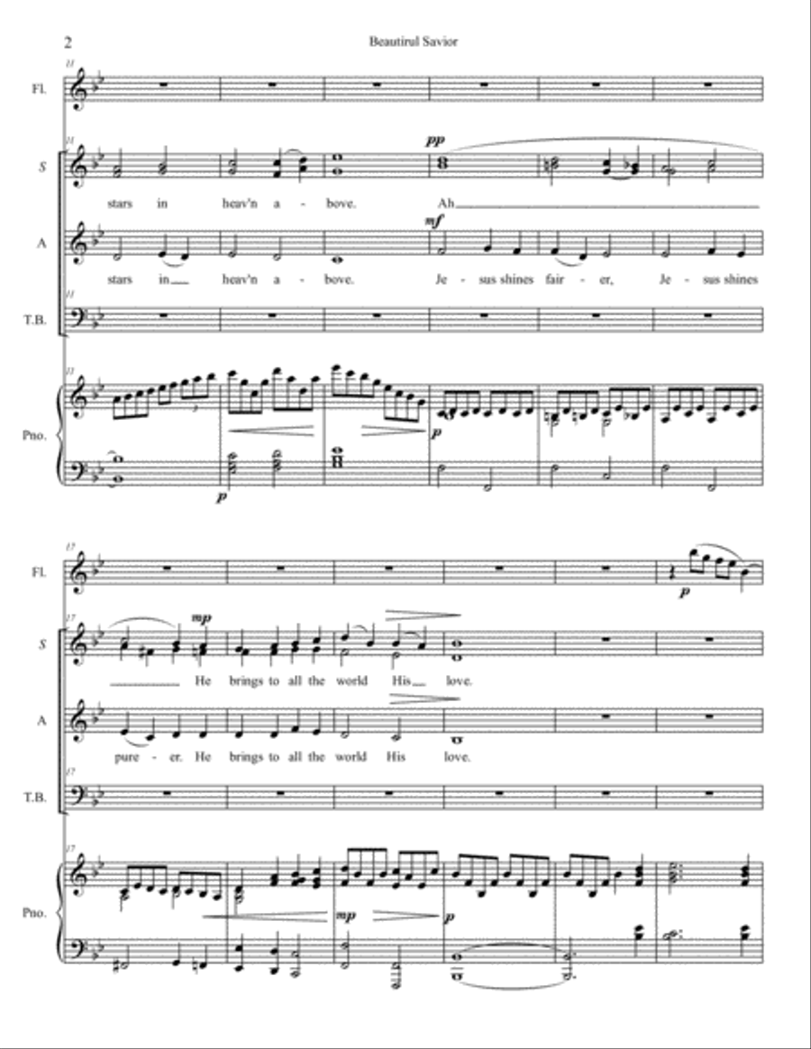 Beautiful Savior Beautiful Savior 4-Part scores gallery preview page 3