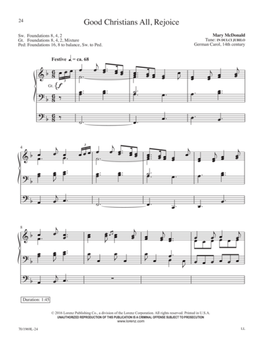 Go Out with Joy!, Vol. 2 Organ Solo scores gallery preview page 10