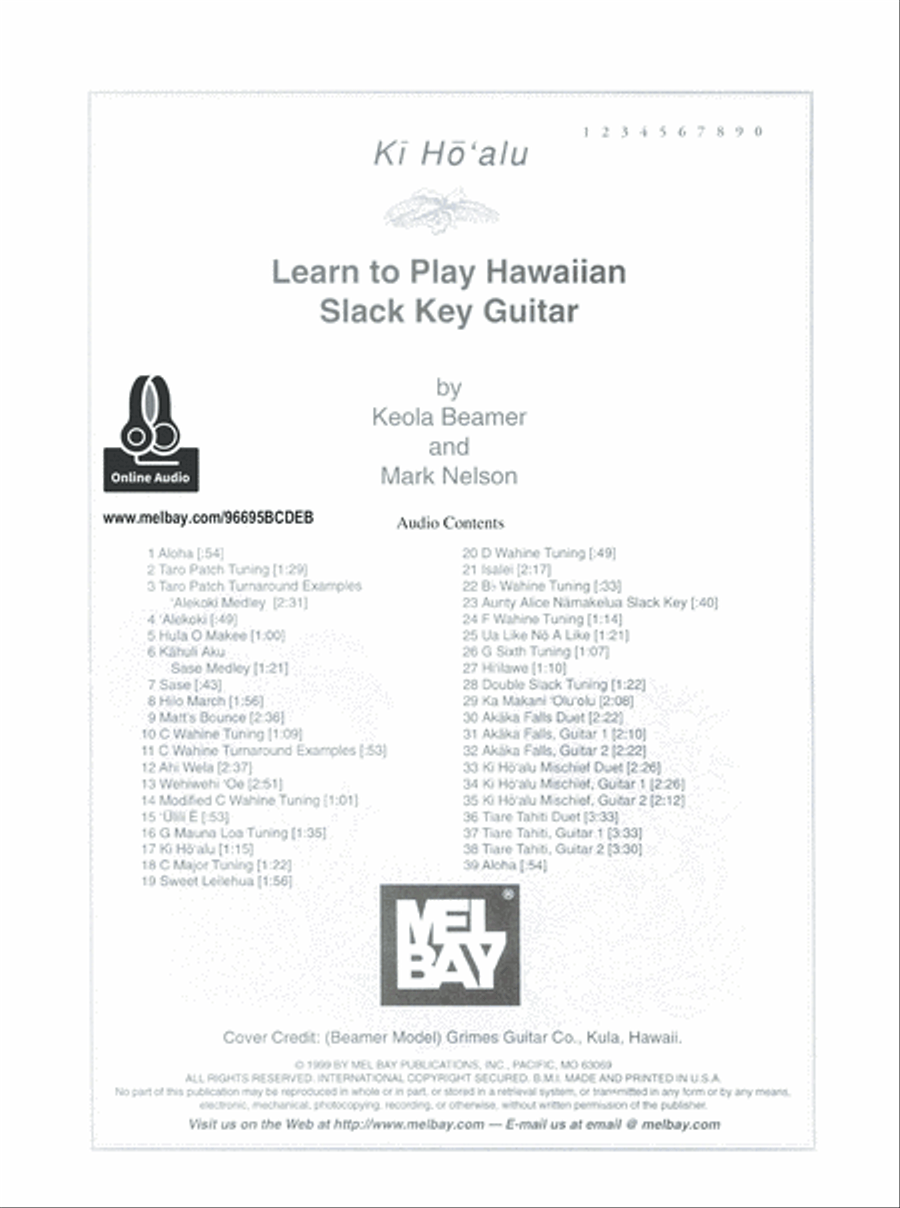 Learn to Play Hawaiian Slack-Key Guitar Guitar scores gallery preview page 7
