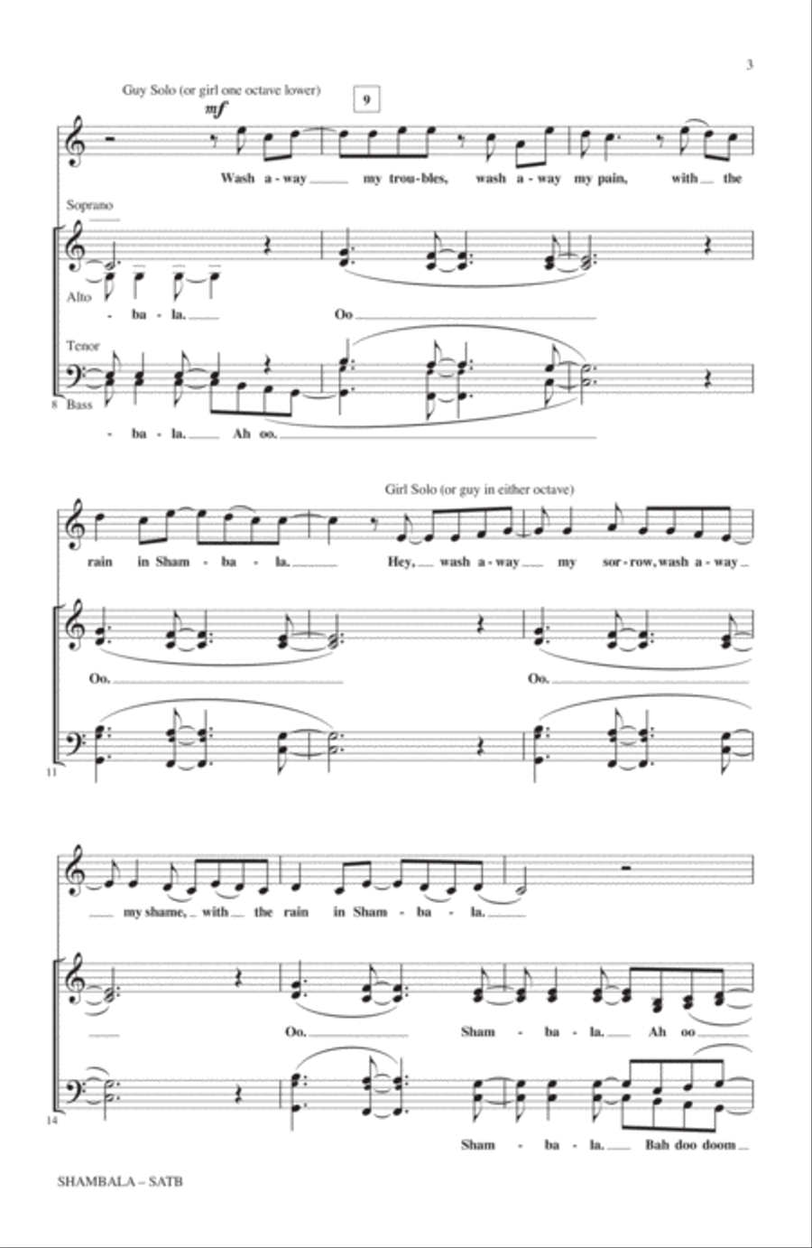 Shambala 4-Part scores gallery preview page 2