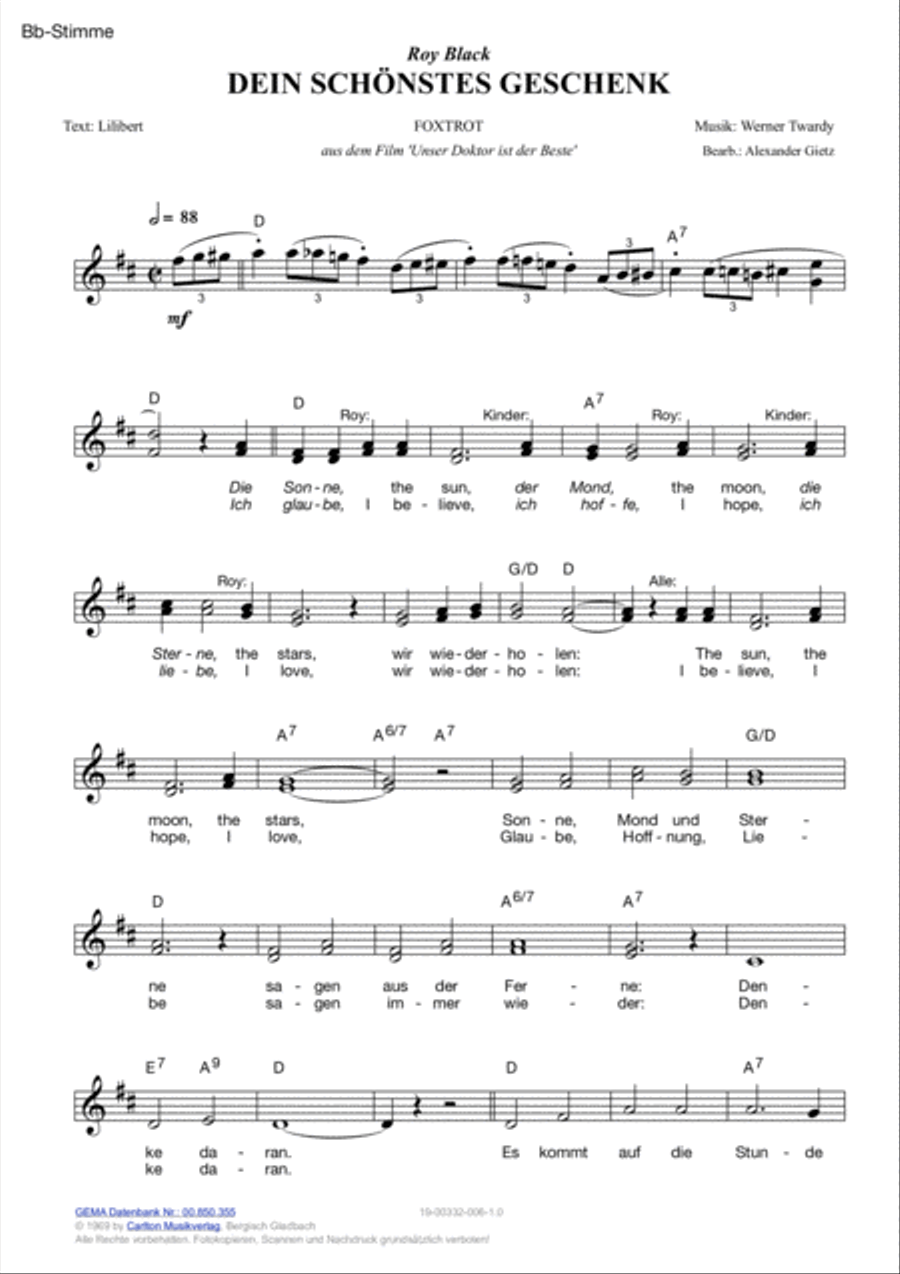 Dein schonstes Geschenk Dein schonstes Geschenk Voice scores gallery preview page 4