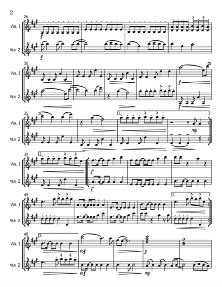 Wildest Dreams String Duet scores gallery preview page 2