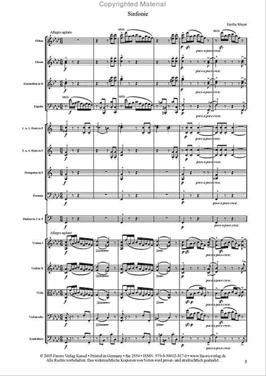 Symphony No. 5 f-minor Orchestra scores gallery preview page 2