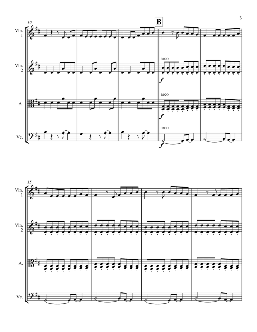 Something Just Like This String Quartet scores gallery preview page 3