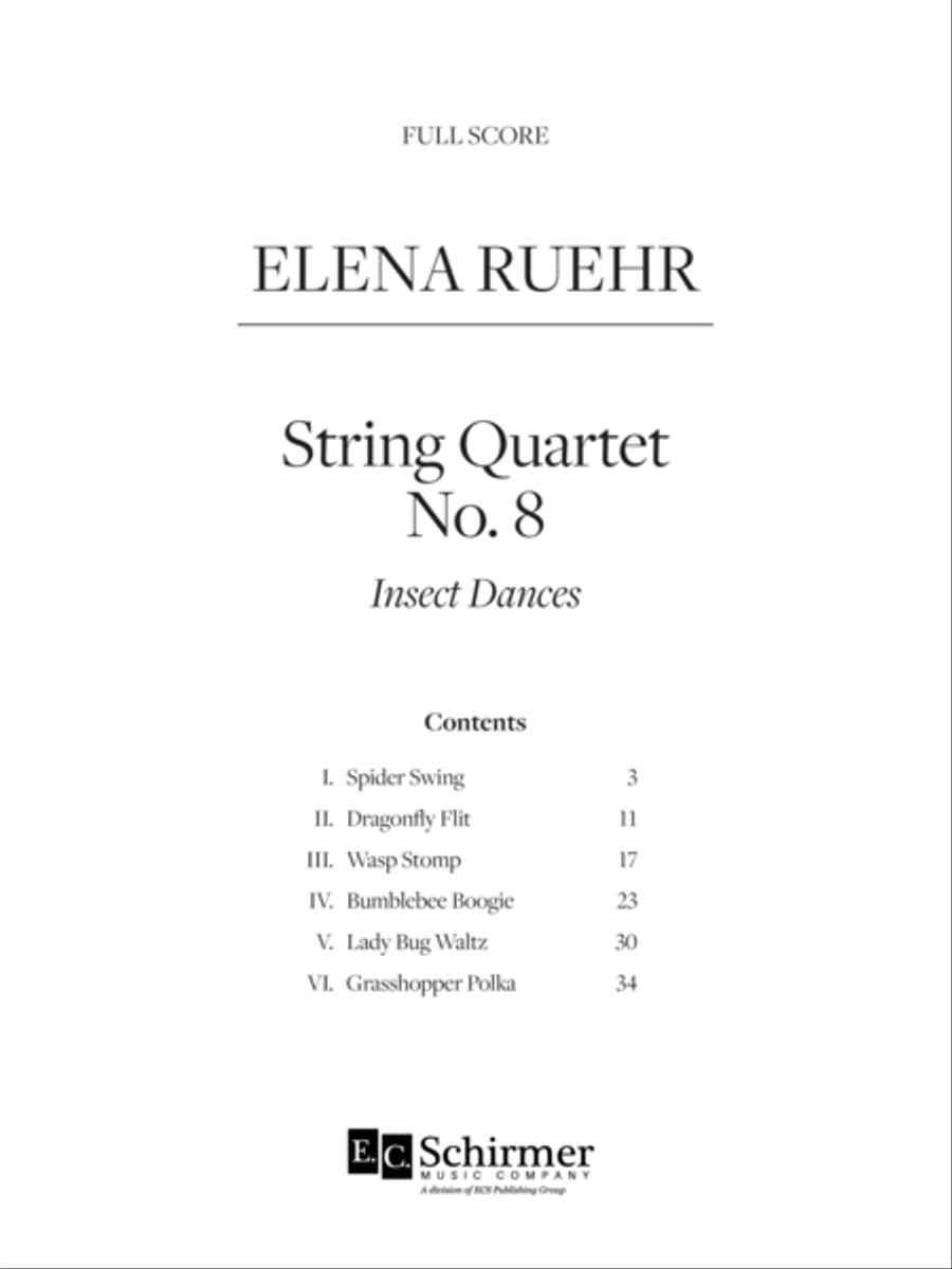 String Quartet No. 8 String Quartet scores gallery preview page 3