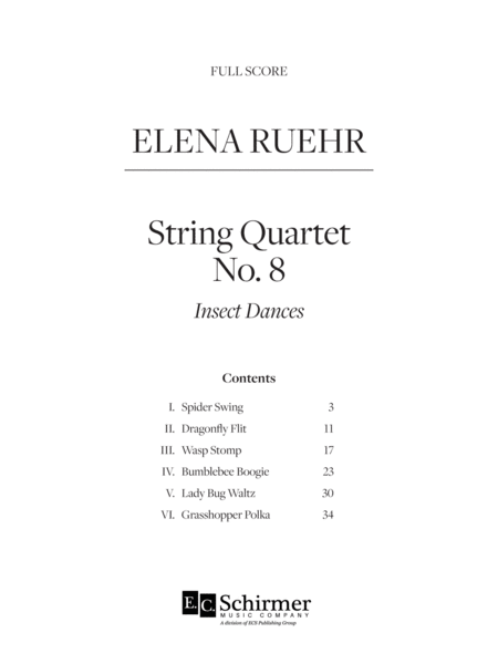 String Quartet No. 8: Insect Dances