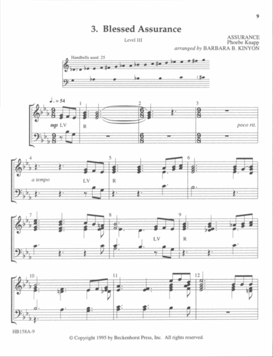 Let's All Ring Hymns - handbell part 2-Octaves scores gallery preview page 4