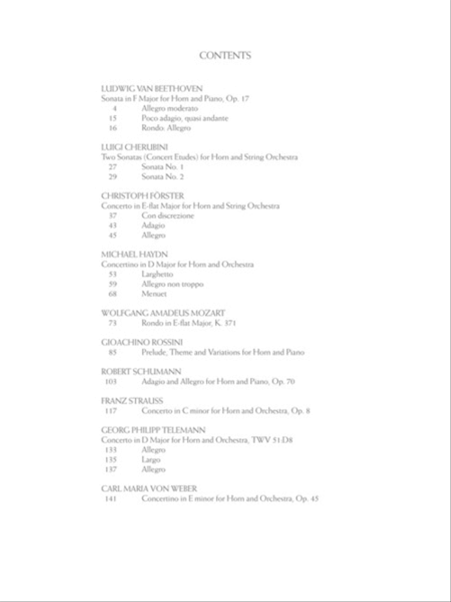 The Barry Tuckwell Horn Collection Piano Accompaniment scores gallery preview page 2