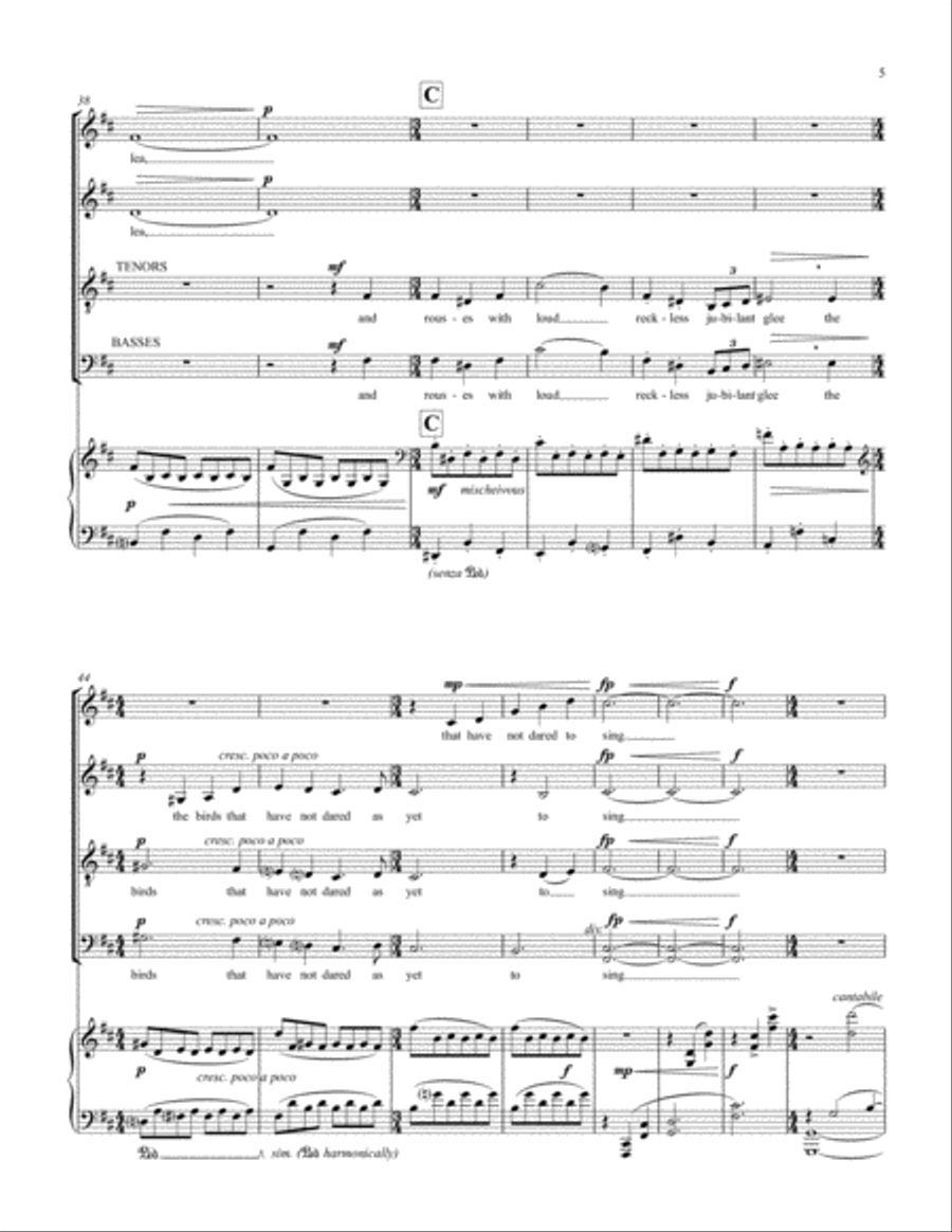 Spring Wind 4-Part scores gallery preview page 5