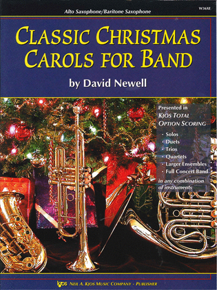 Book cover for Classic Christmas Carols For Band - Alto Sax